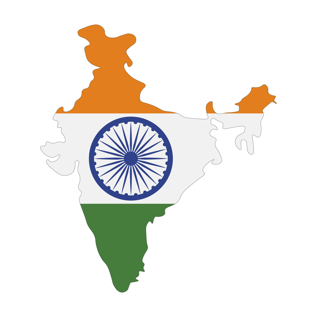 Map-of-India-with-flag-